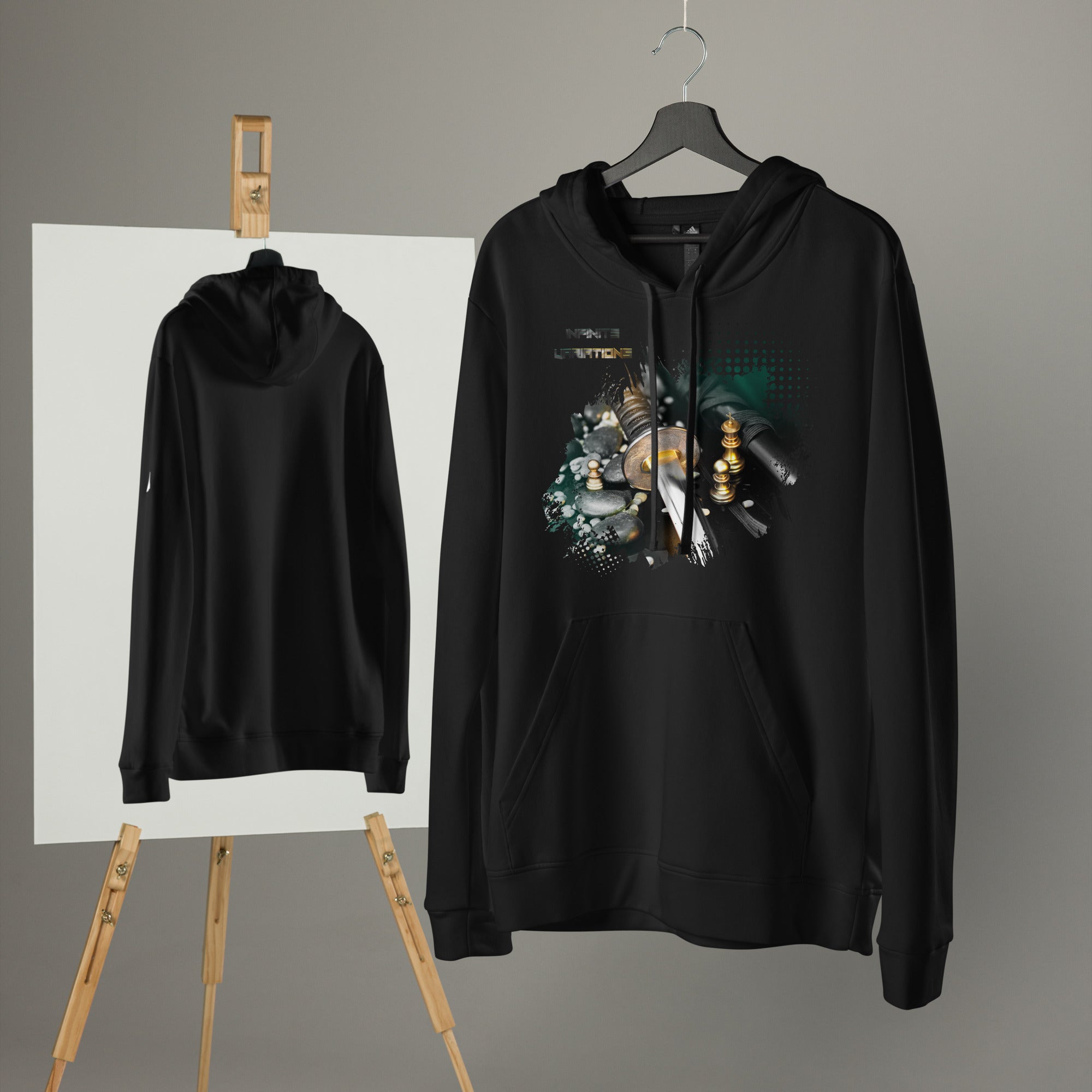 Samurai Chess II - Adidas fleece hoodie