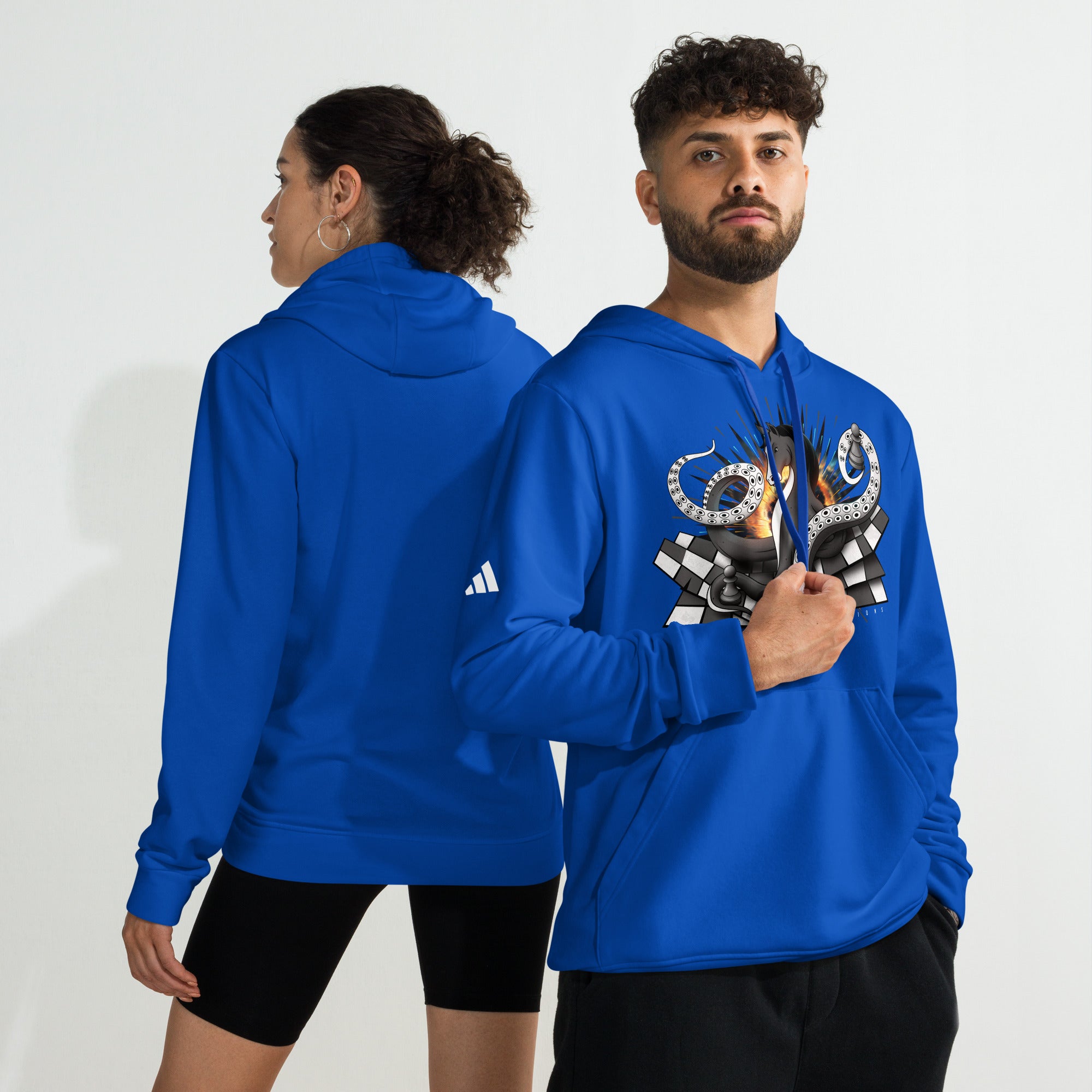 Octopus Knight - adidas fleece hoodie