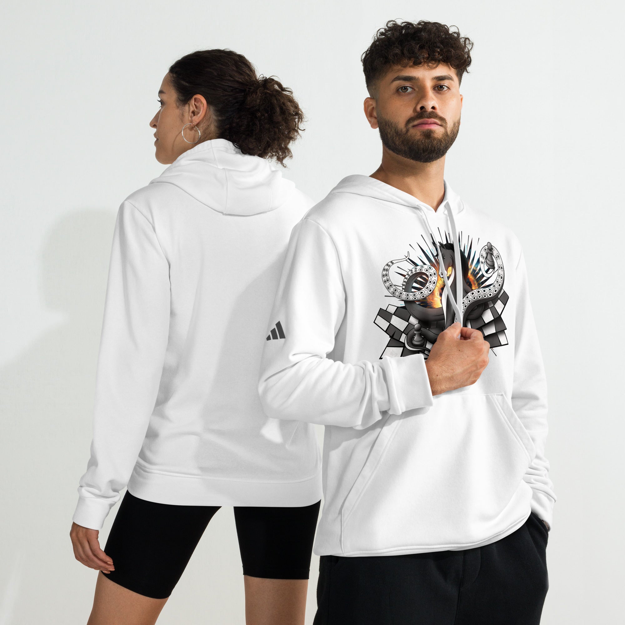 Octopus Knight - adidas fleece hoodie
