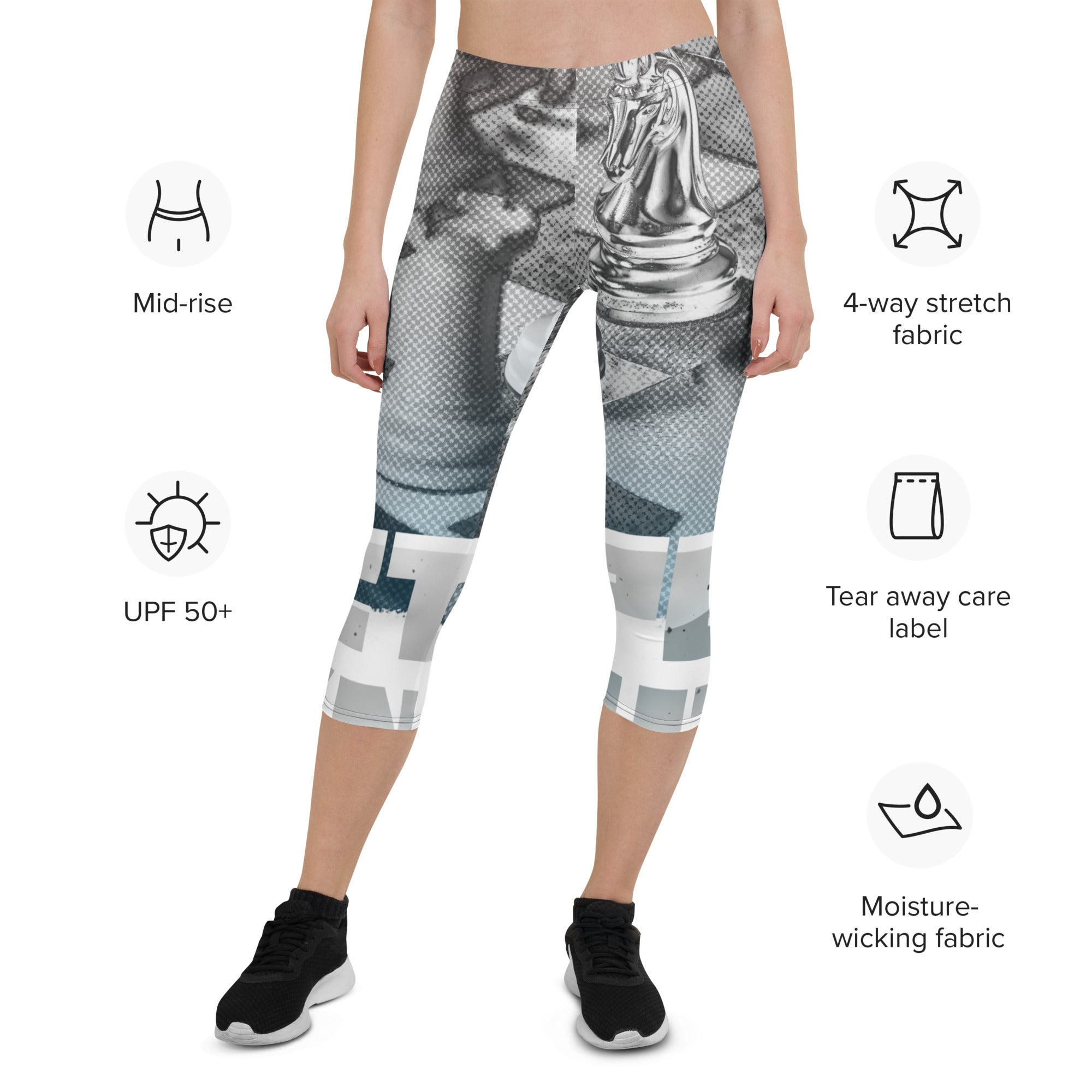 Abstract Octopus - Capri Leggings