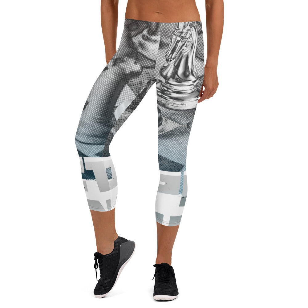 Abstract Octopus - Capri Leggings