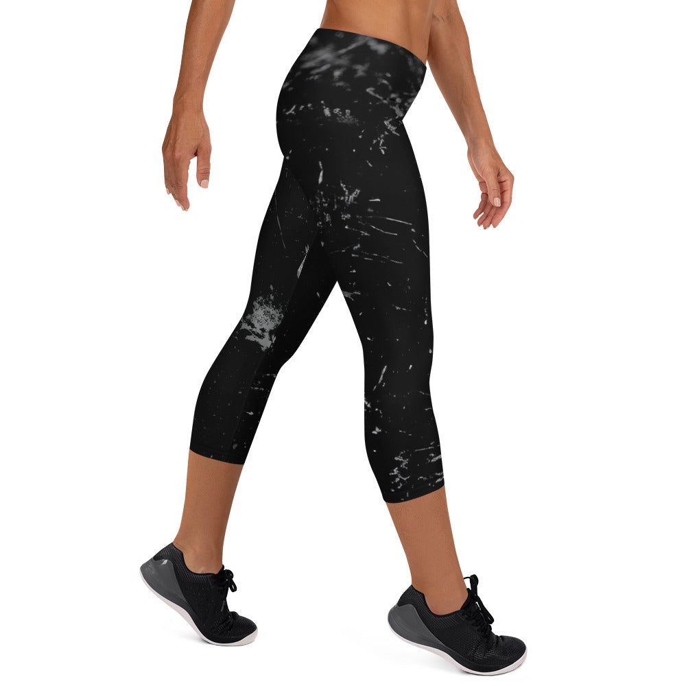 Abstract Capri Leggings