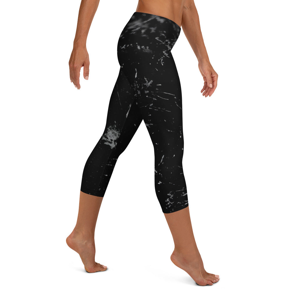 Abstract Capri Leggings