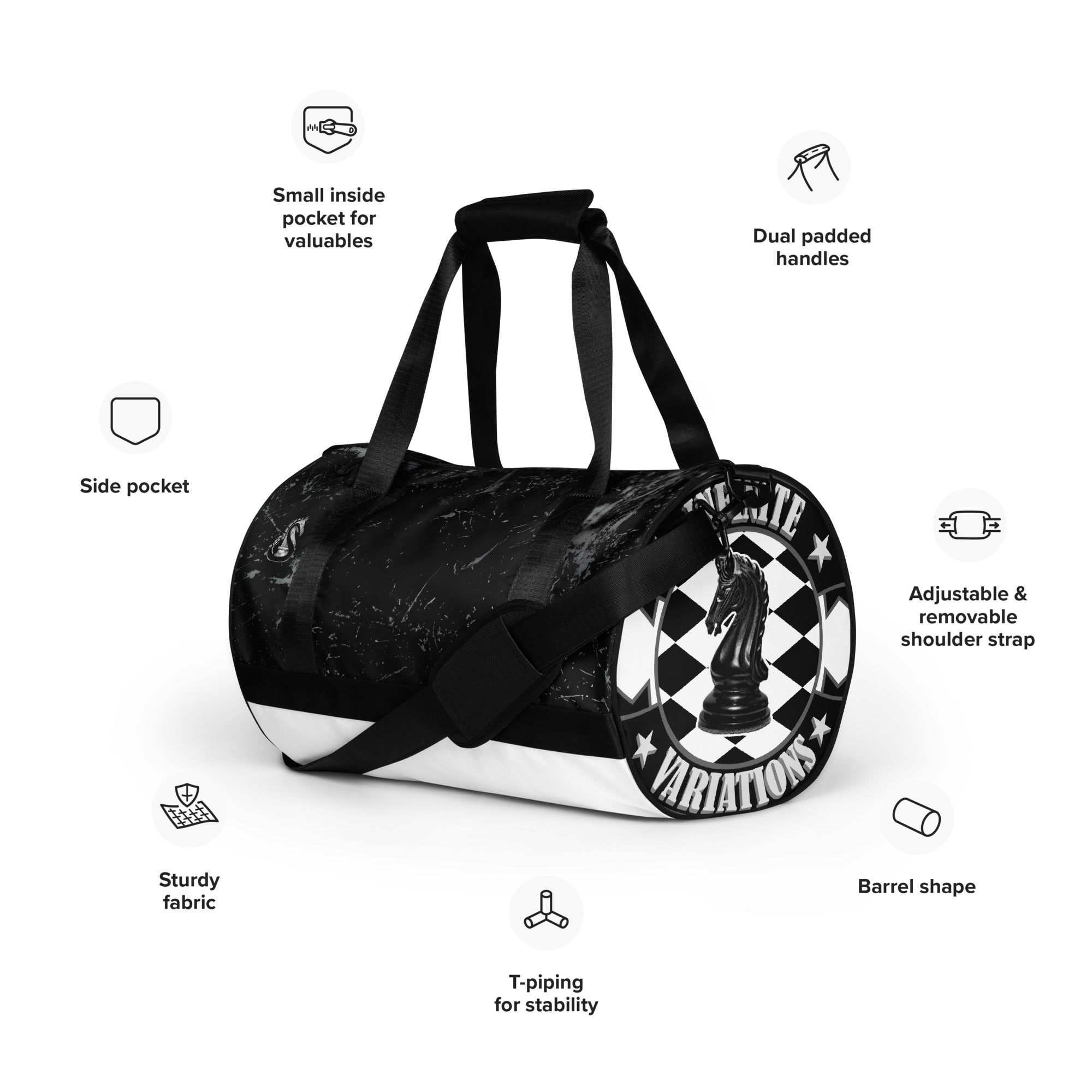 Infinite Variations - Abstract - All-over print gym bag