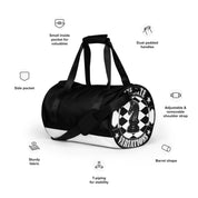 Infinite Variations - Black - All-over print gym bag