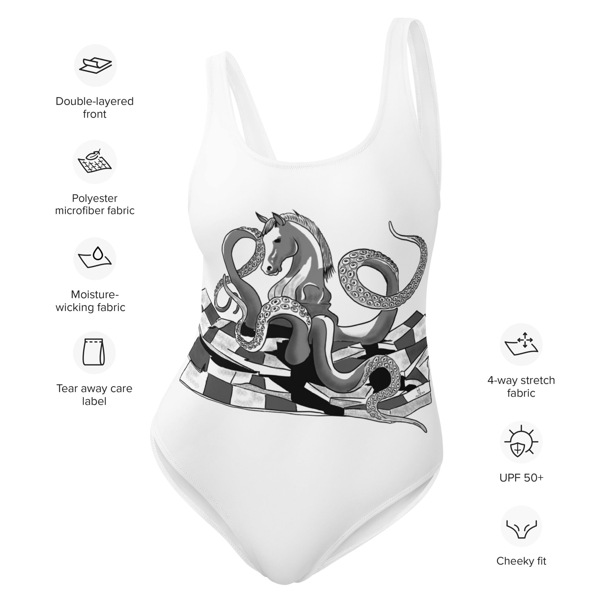 Infinite Variations - Octopus Knight - One-Piece Swimsuit