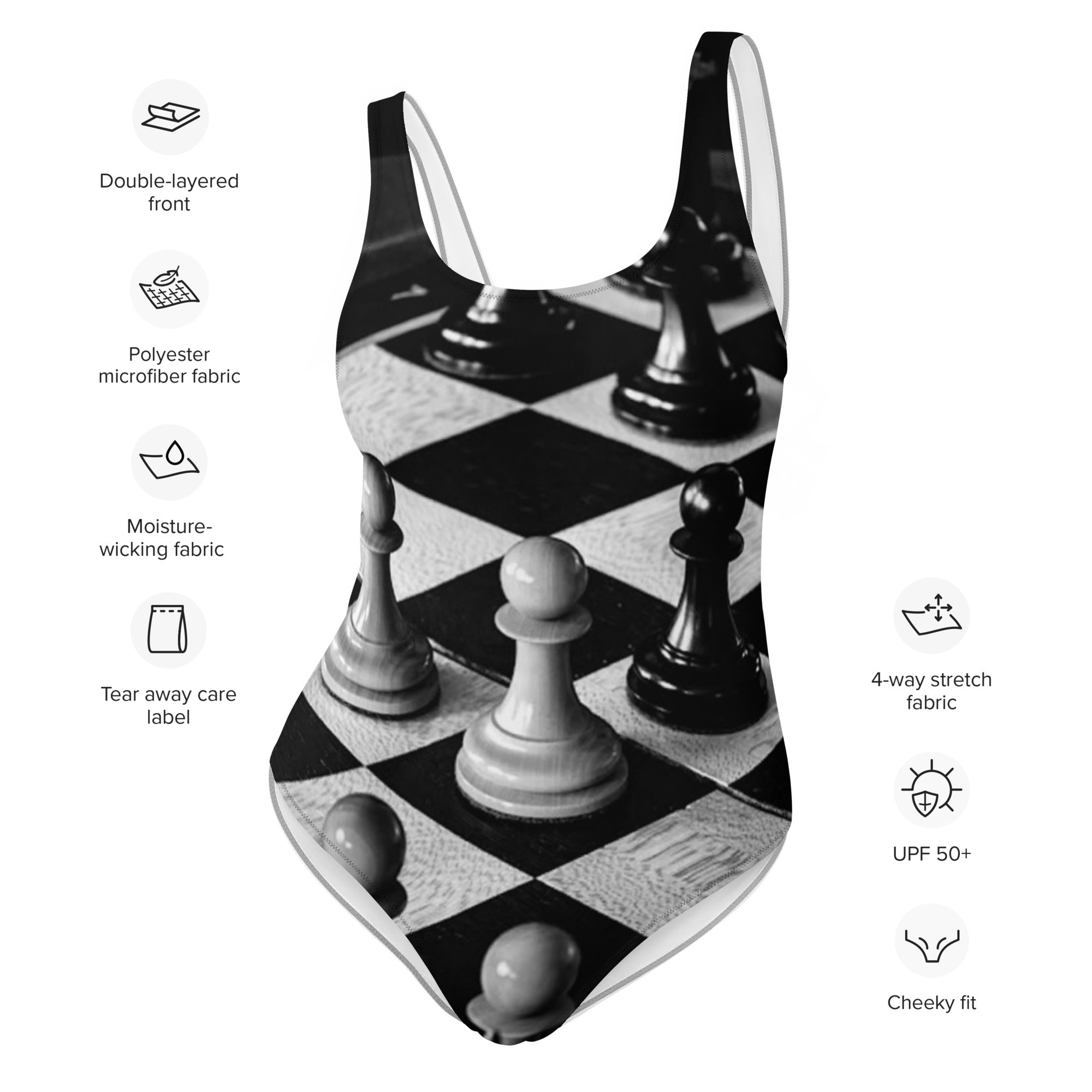 Infinite Variations - Queen's Gambit - One-Piece Swimsuit