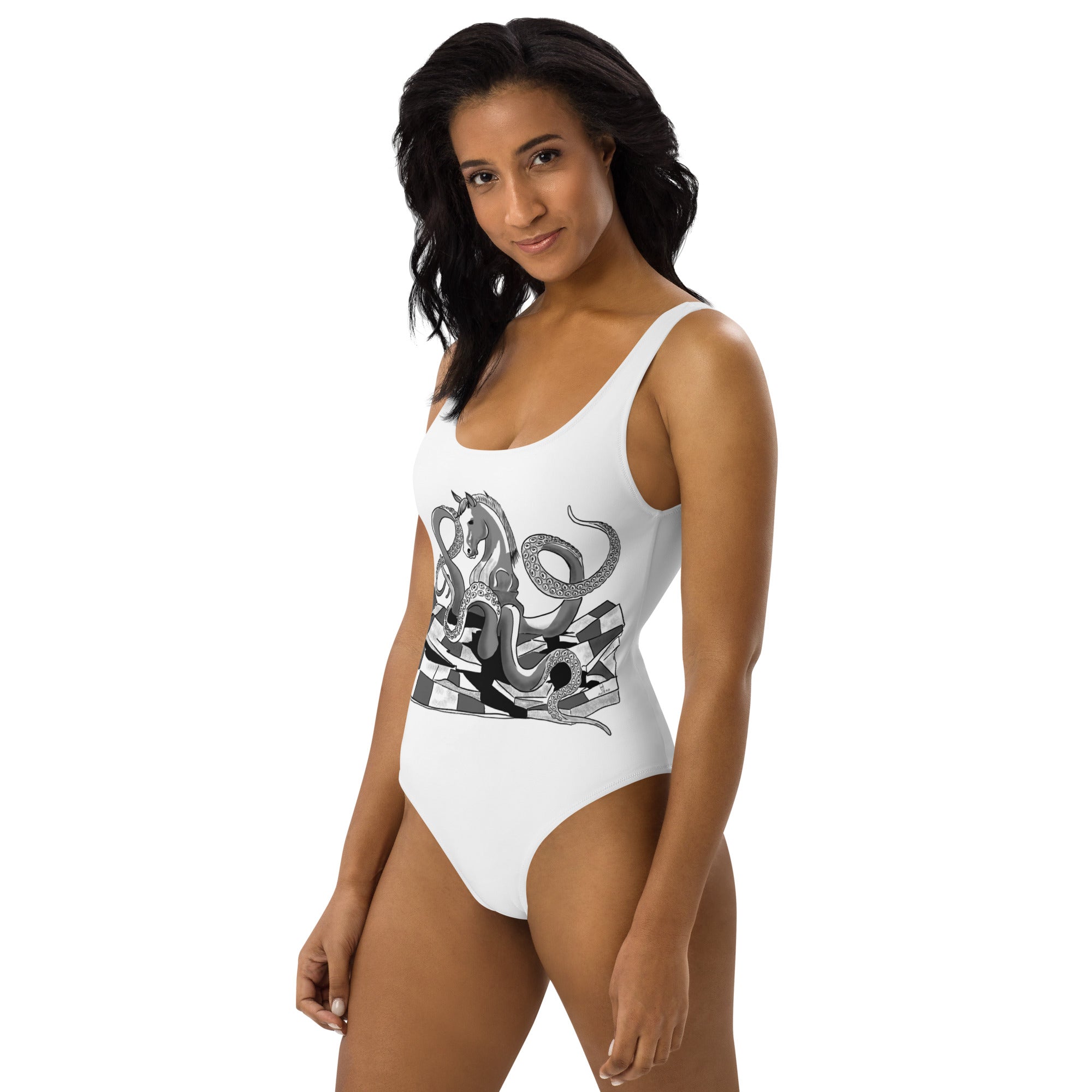 Infinite Variations - Octopus Knight - One-Piece Swimsuit
