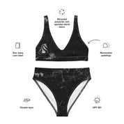 Abstract Knight - Recycled high-waisted bikini
