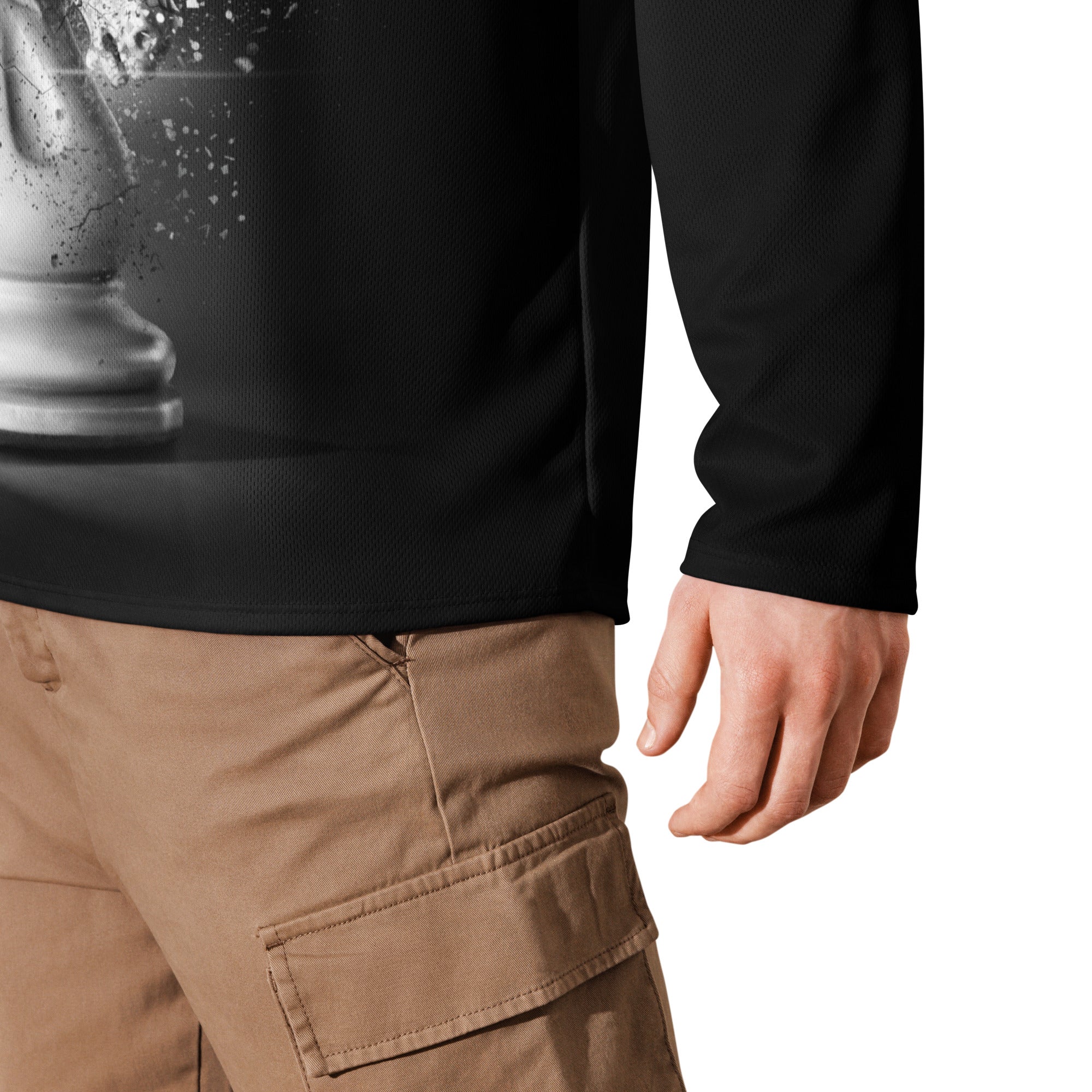 Infinite Variations - Disintegrating Knight - Recycled hockey fan jersey