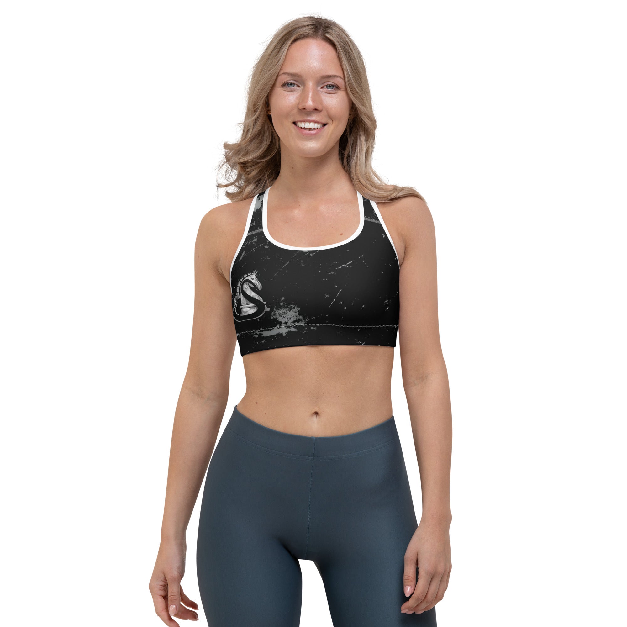 Abstract Knight - Sports bra