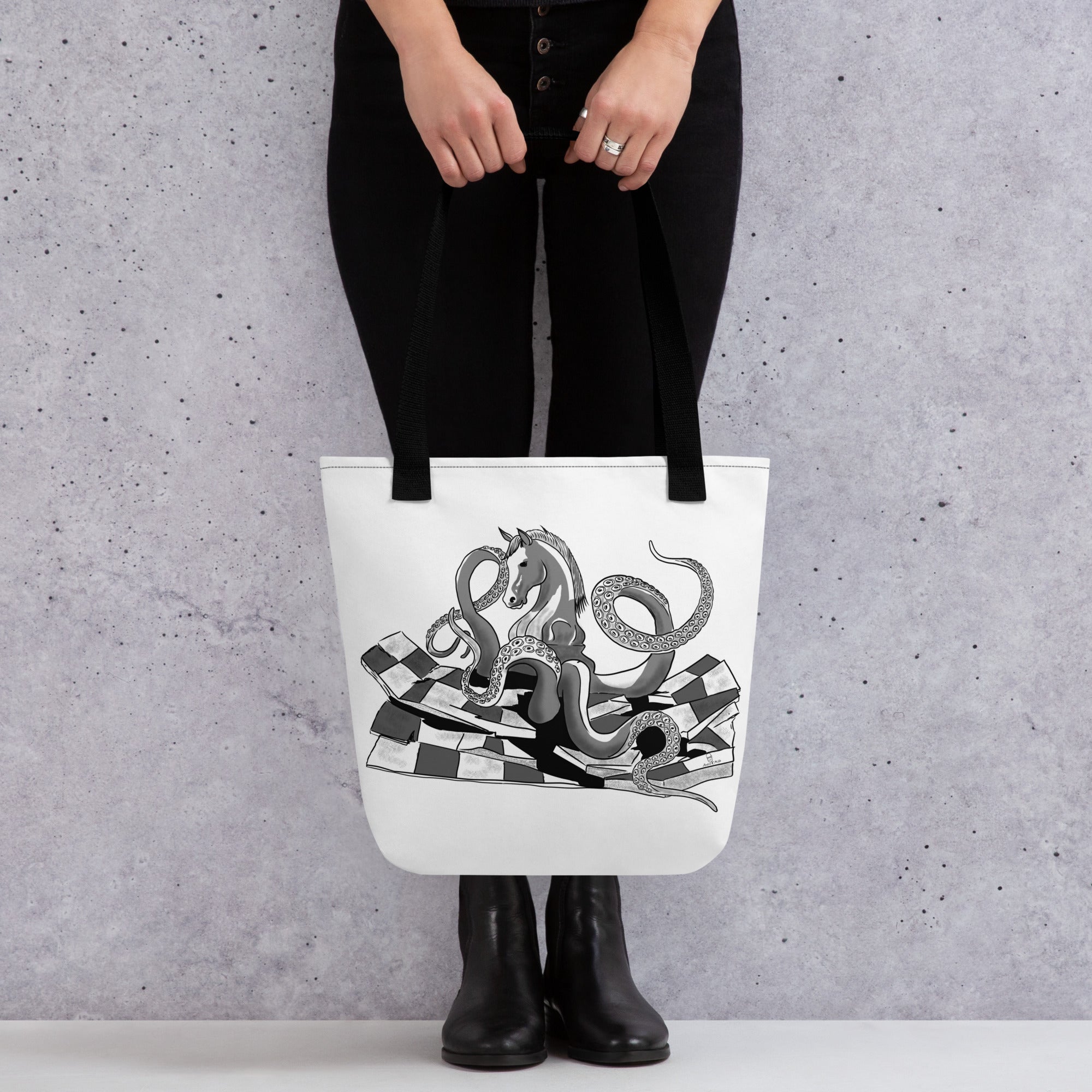 Infinite Variations - Octopus Knight - Tote bag