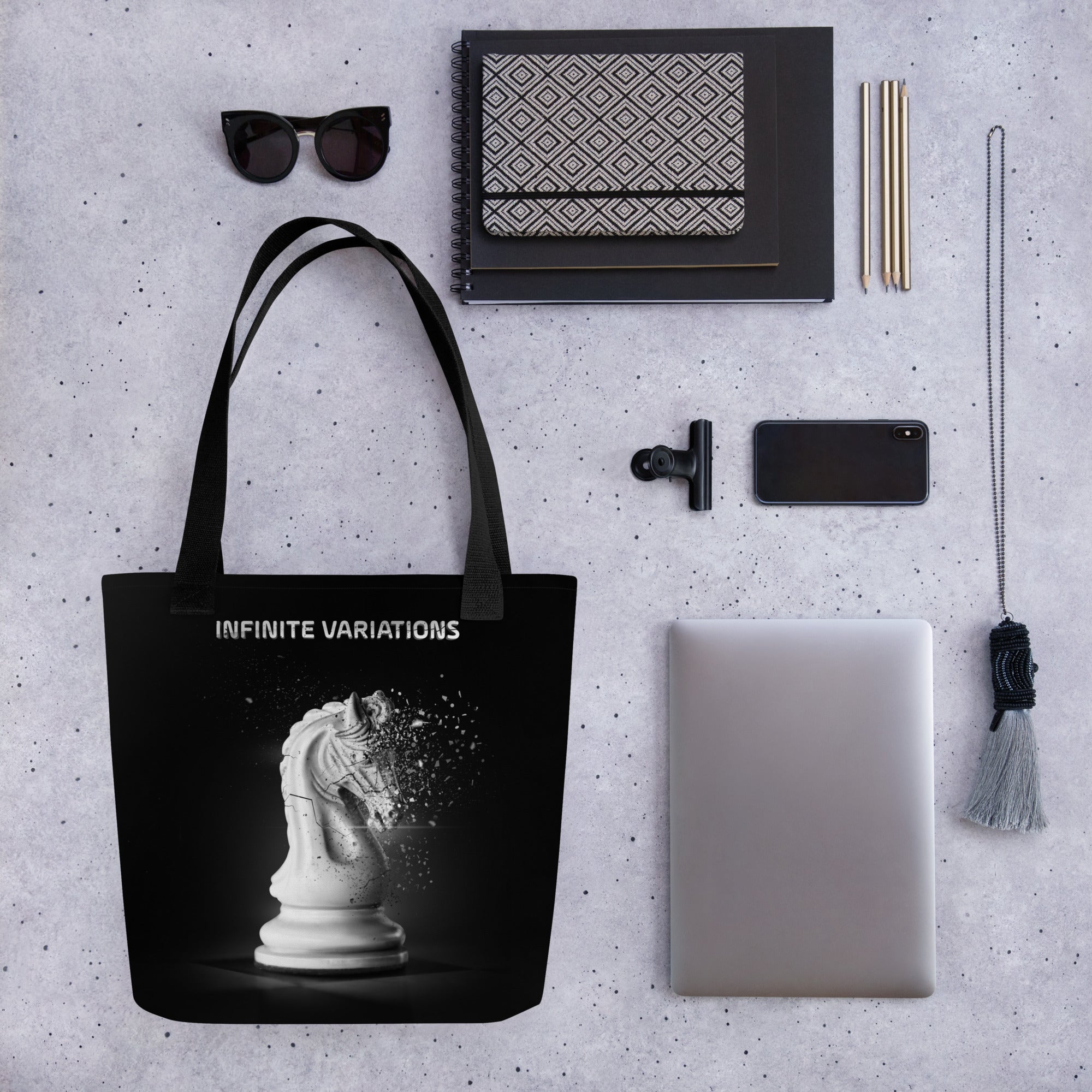 Infinite Variations - Disintegrating Knight - Tote bag