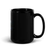 Actions Not Words - Black Glossy Mug