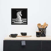 Infinite Variations - White Knight Elegant Framed poster