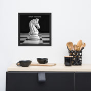 Infinite Variations - White Knight Elegant Framed poster