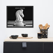Infinite Variations - White Knight Elegant Framed poster