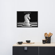 Infinite Variations - White Knight Elegant Framed poster