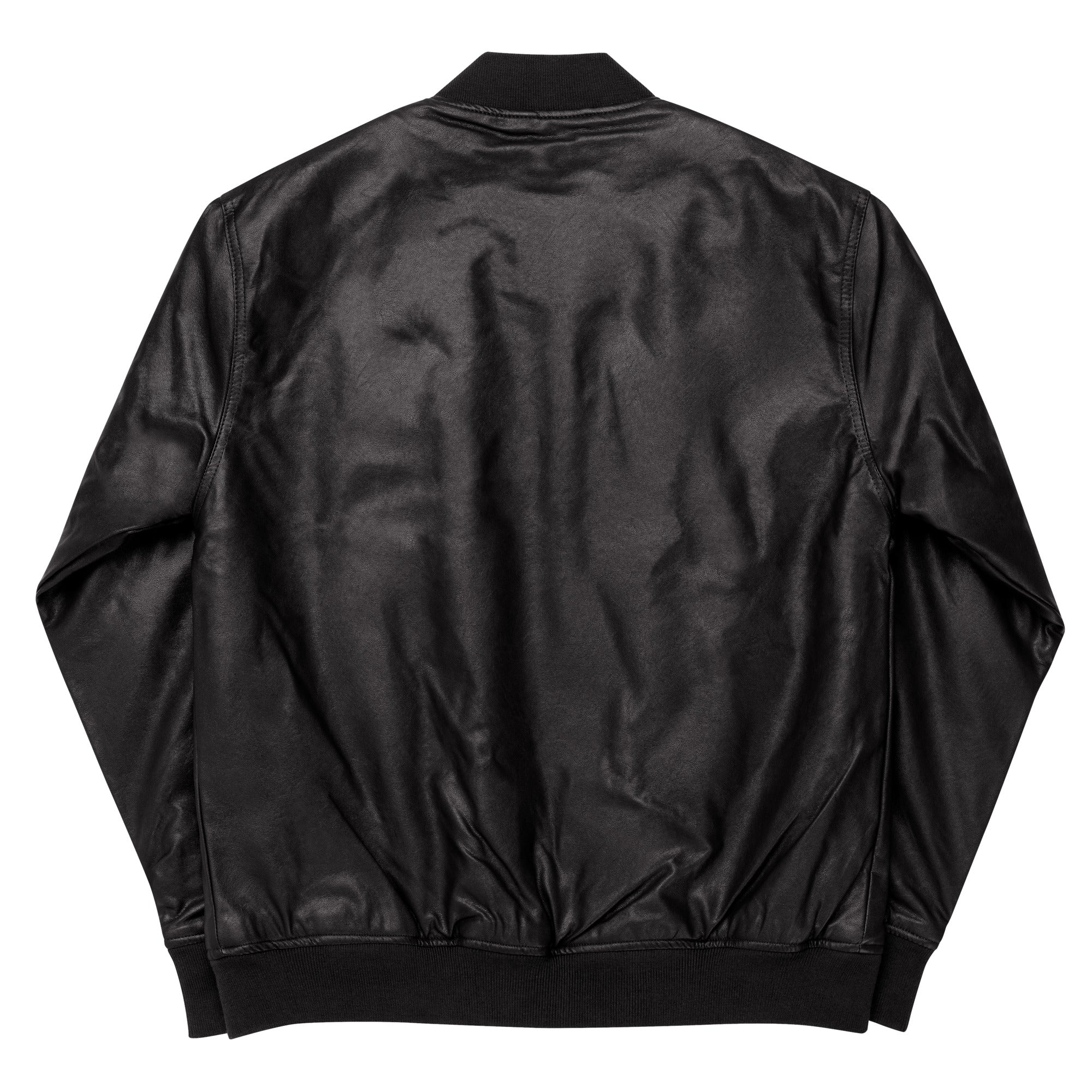 Infinite Variations - Leather Bomber Jacket - Embroidered
