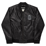Infinite Variations - Leather Bomber Jacket - Embroidered