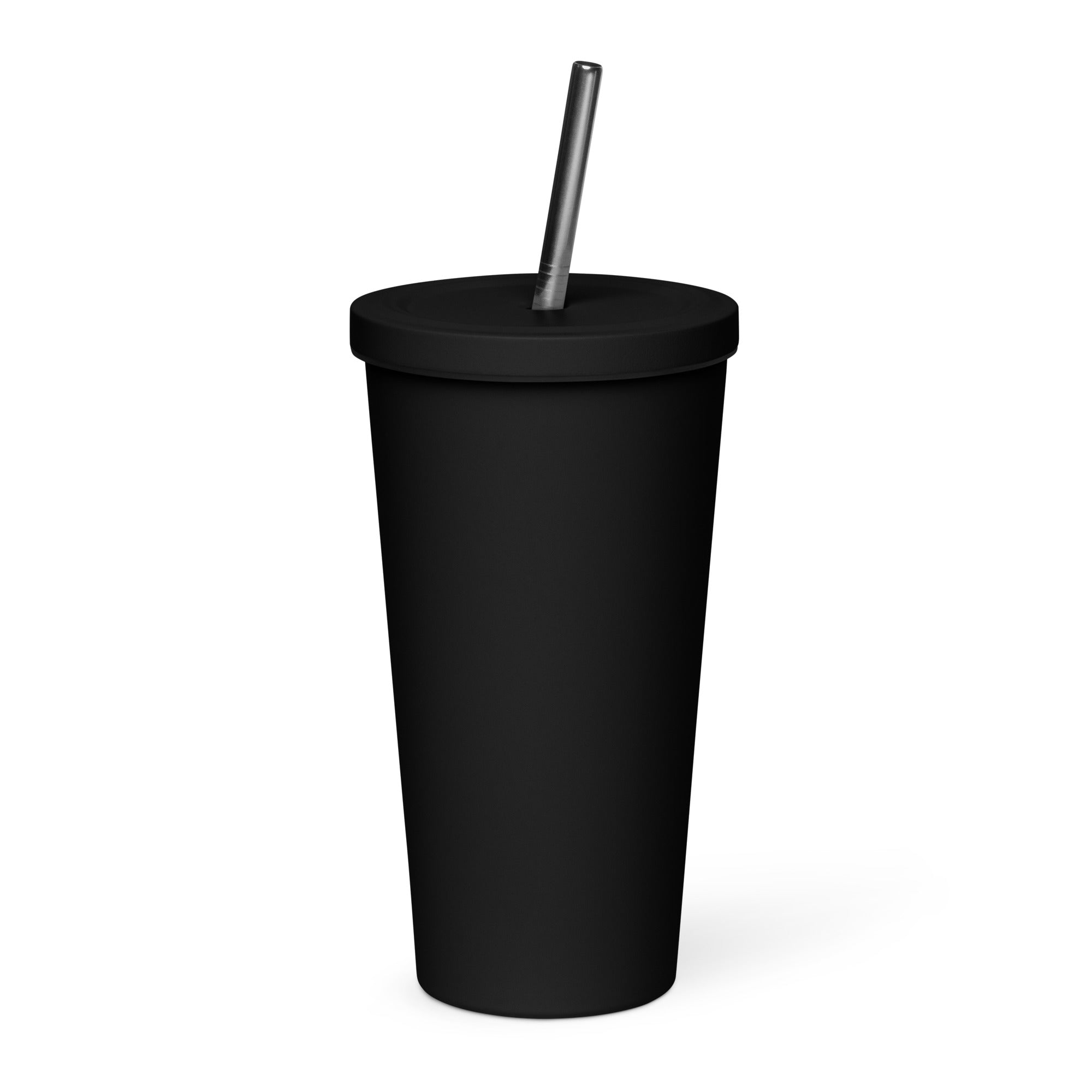 Disintegrating Knight - Insulated tumbler with a straw