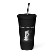 Disintegrating Knight - Insulated tumbler with a straw