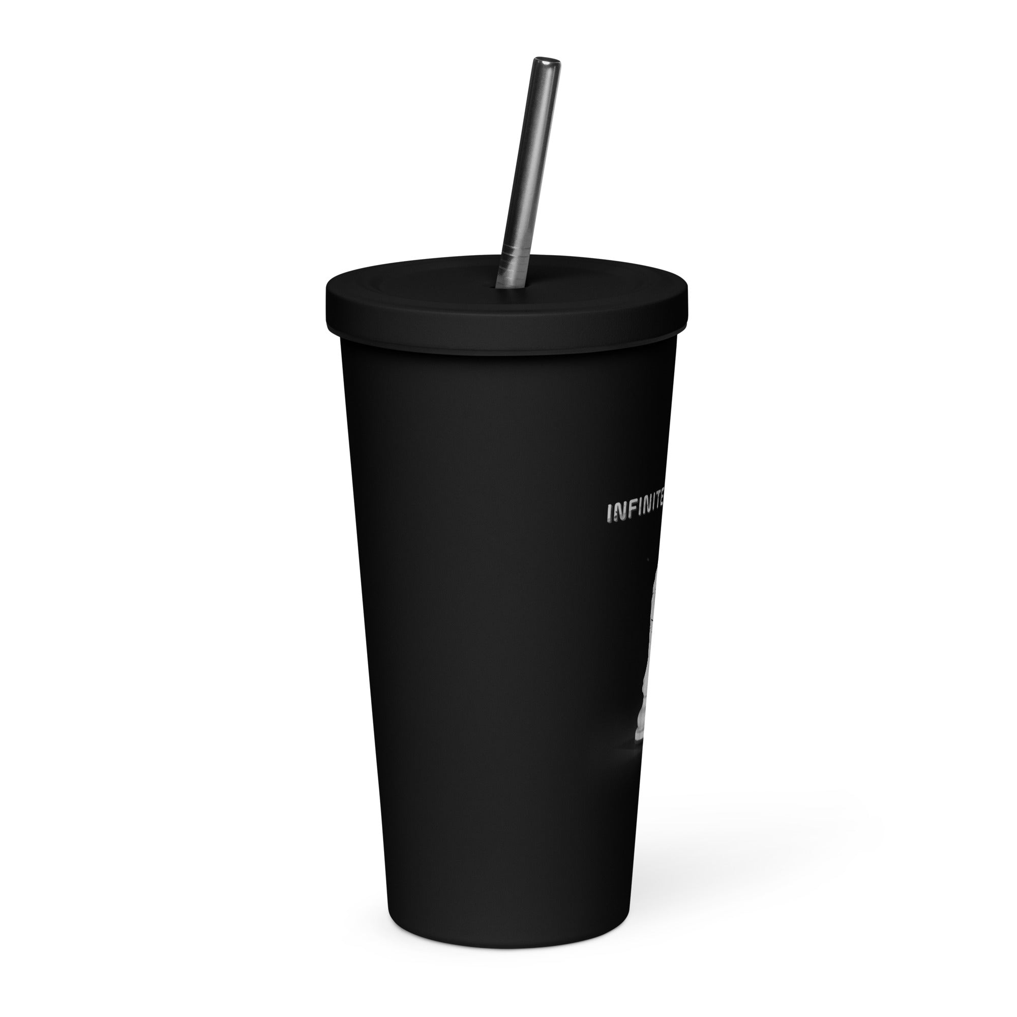 Disintegrating Knight - Insulated tumbler with a straw