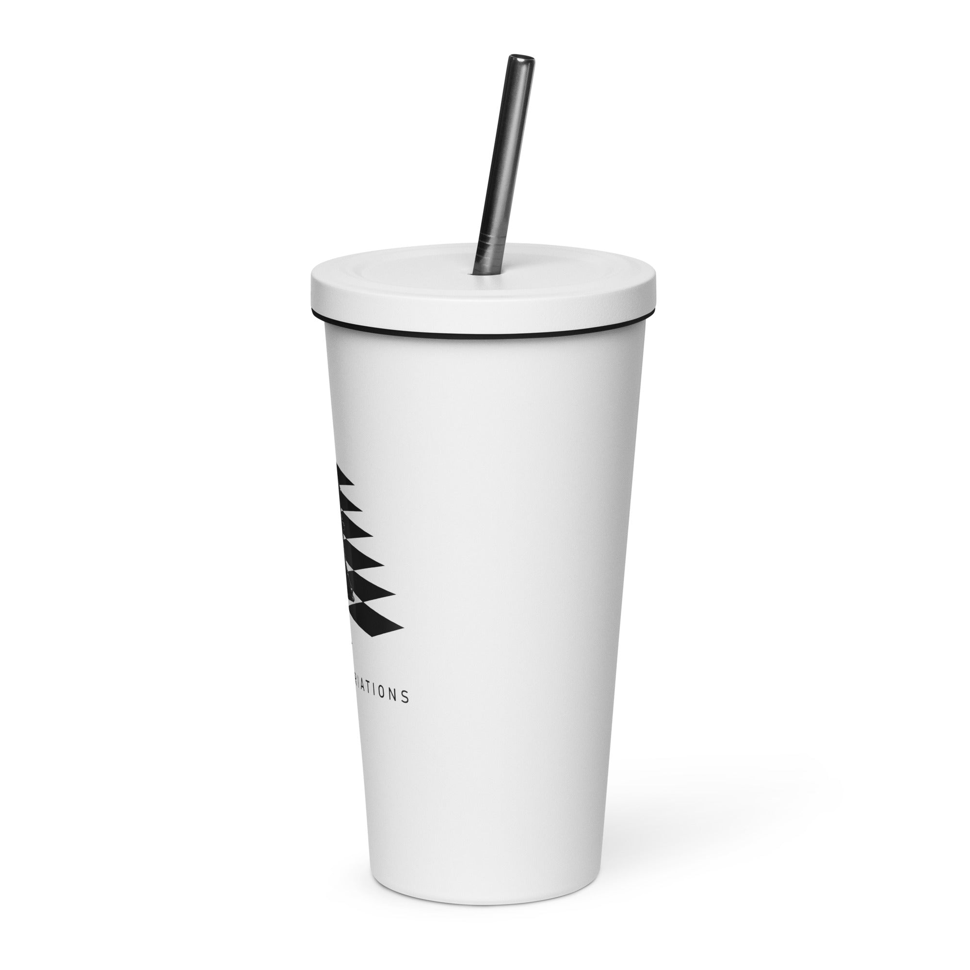 Black Bishops - Insulated tumbler with a straw