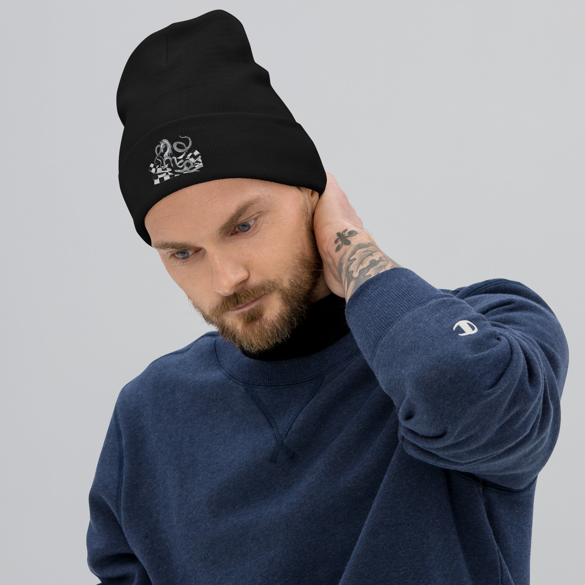 Octopus Knight - Embroidered Beanie
