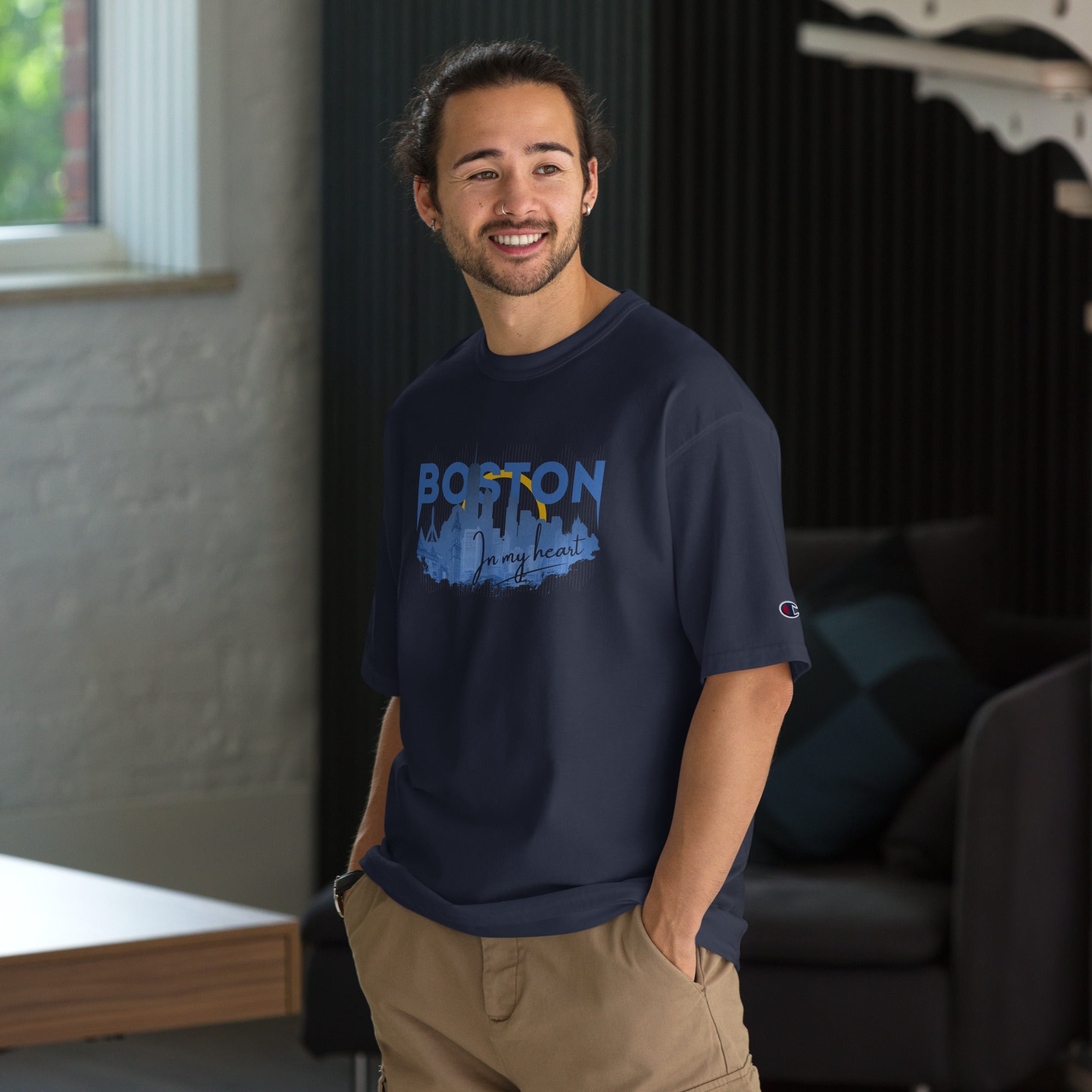 Infinite Variations - Boston Design - Men's Champion T-Shirt