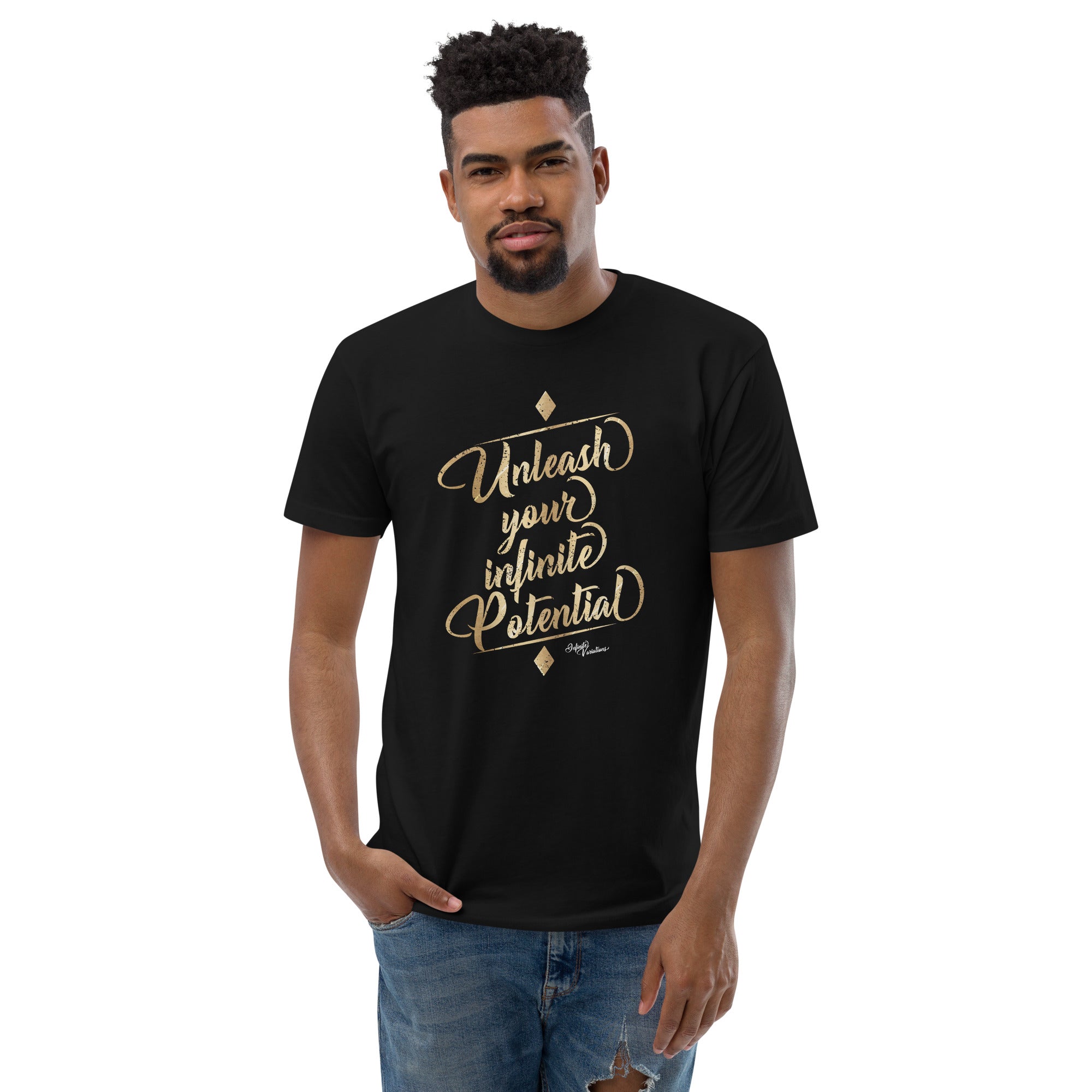 Unleash Your Infinite Potential - Gold - Next Level Short Sleeve T-shirt