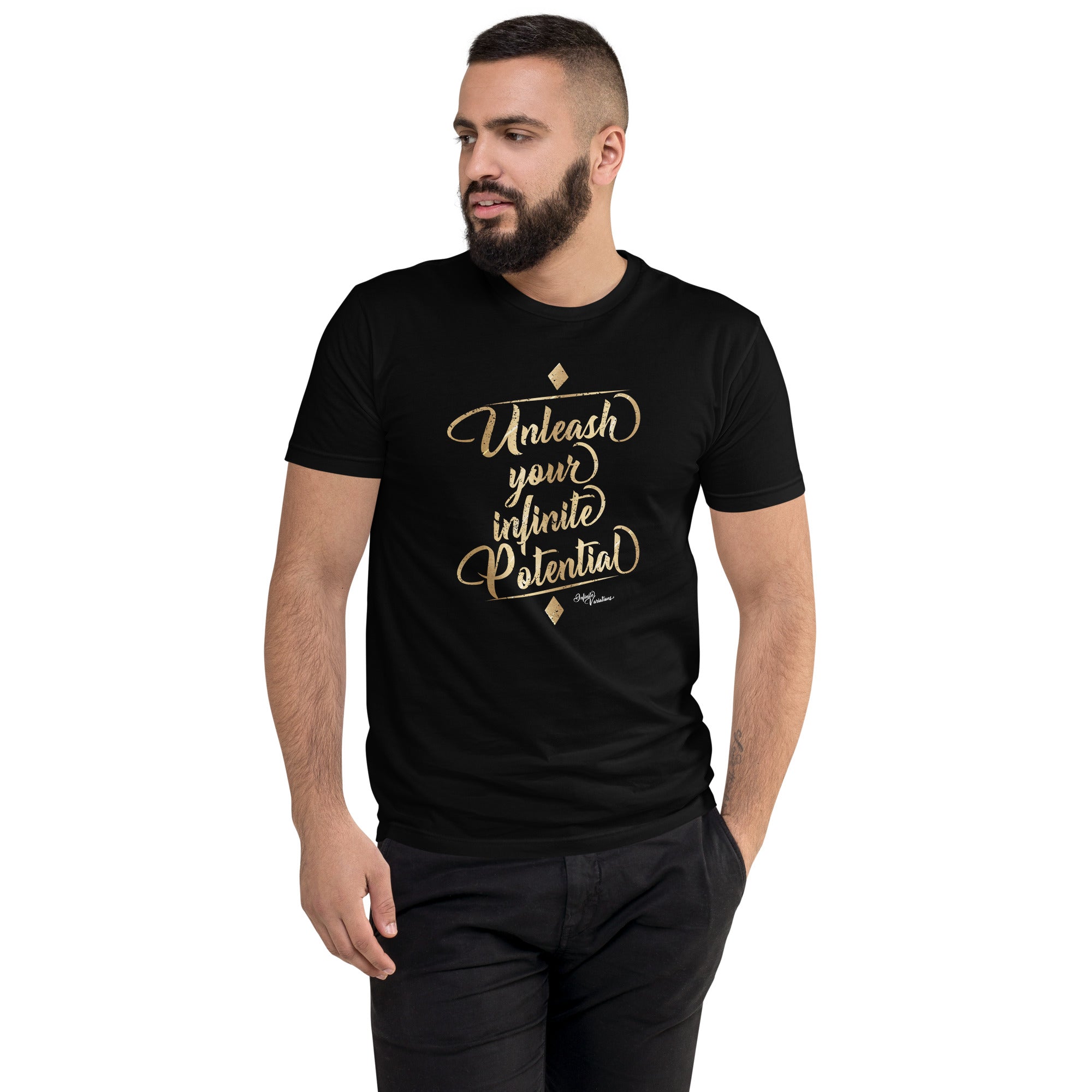 Unleash Your Infinite Potential - Gold - Next Level Short Sleeve T-shirt