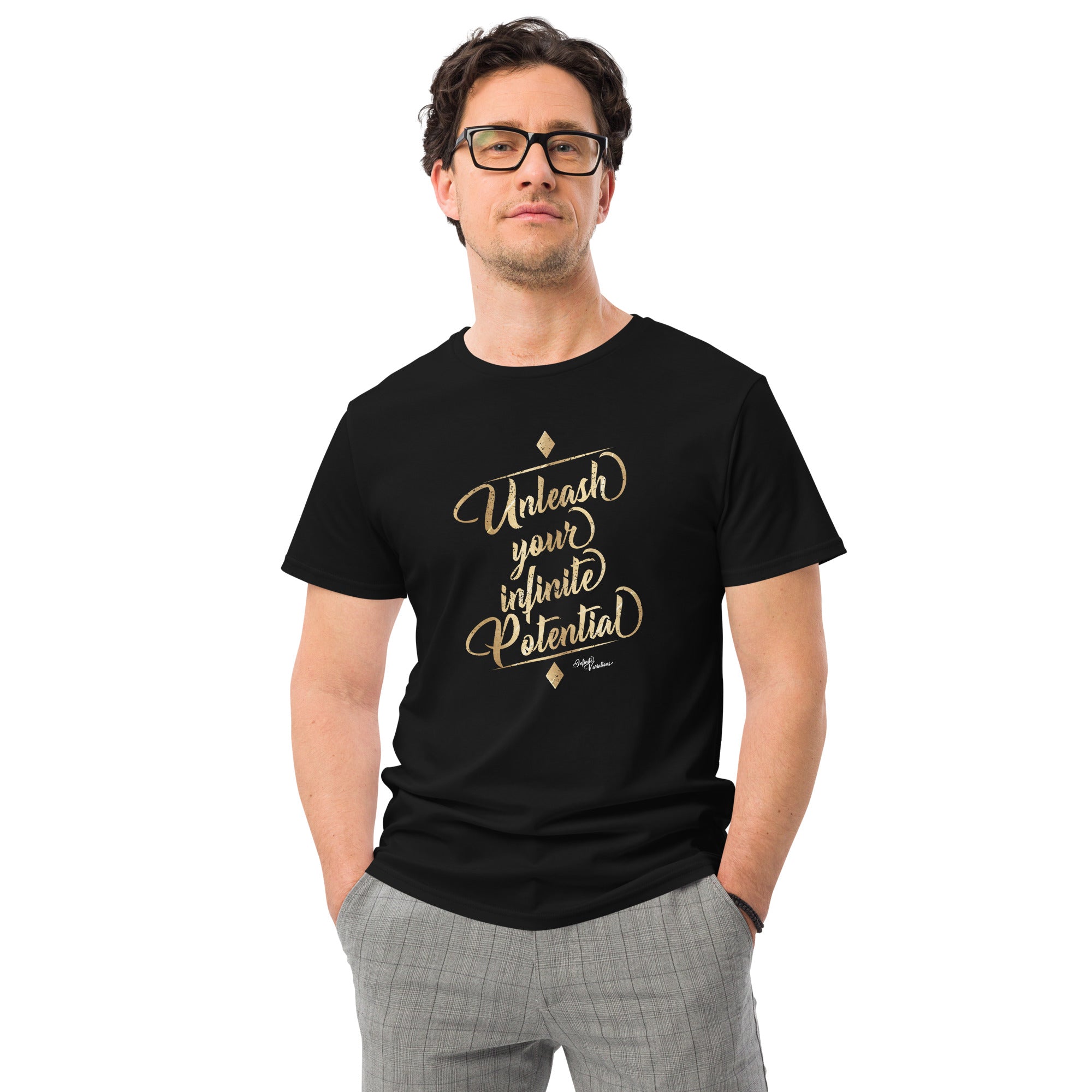 Unleash Your Infinite Potential - Men's premium cotton t-shirt
