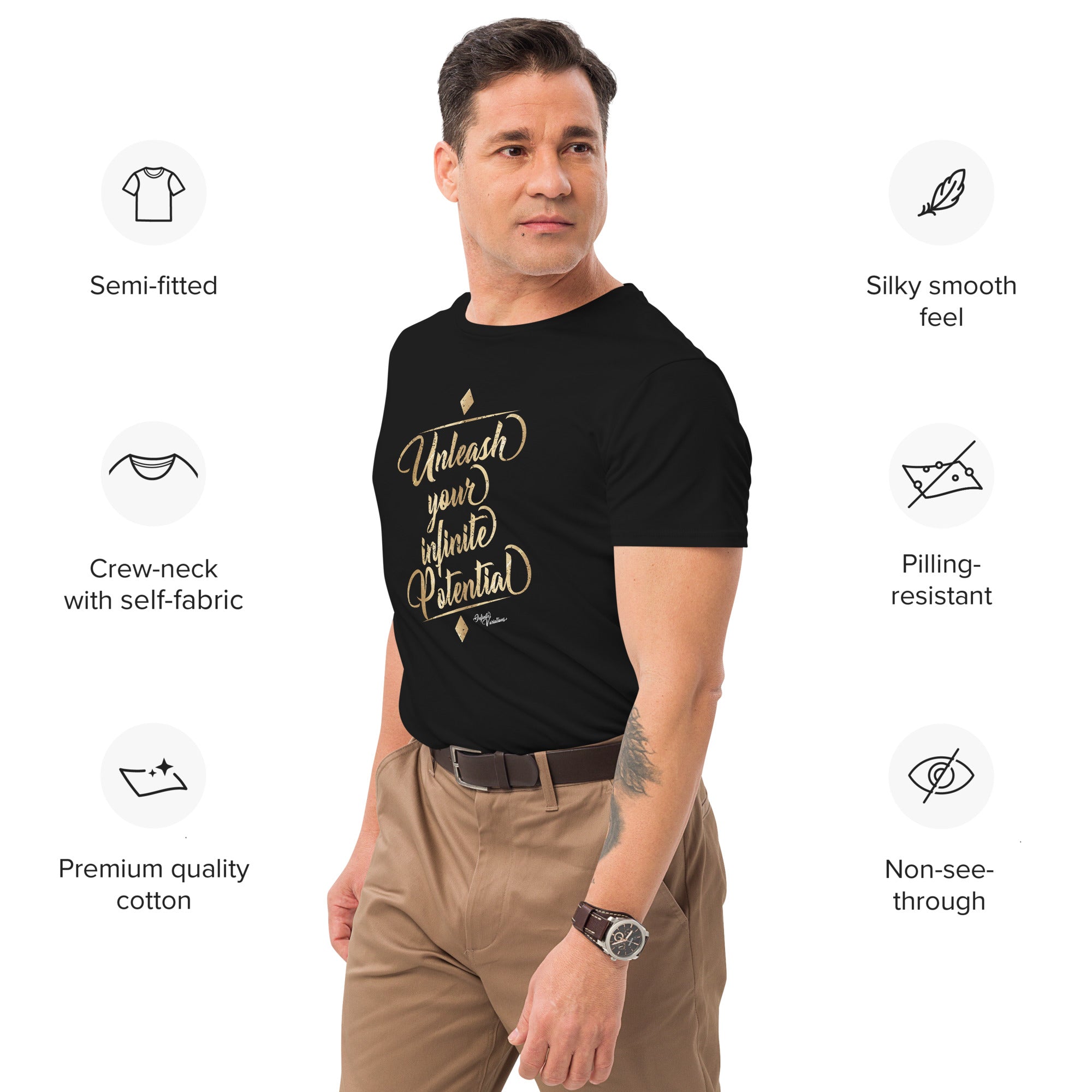Unleash Your Infinite Potential - Men's premium cotton t-shirt