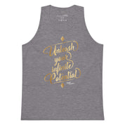 Unleash Your Infinite Potential - Gold - Men’s premium tank top