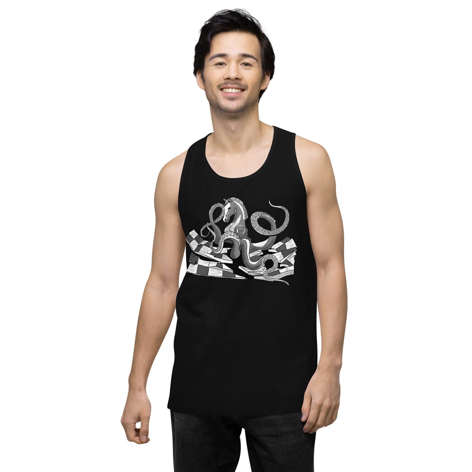 Infinite Variations - Octopus Knight - Solo - Men’s premium tank top