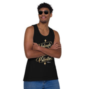 Unleash Your Infinite Potential - Gold - Men’s premium tank top