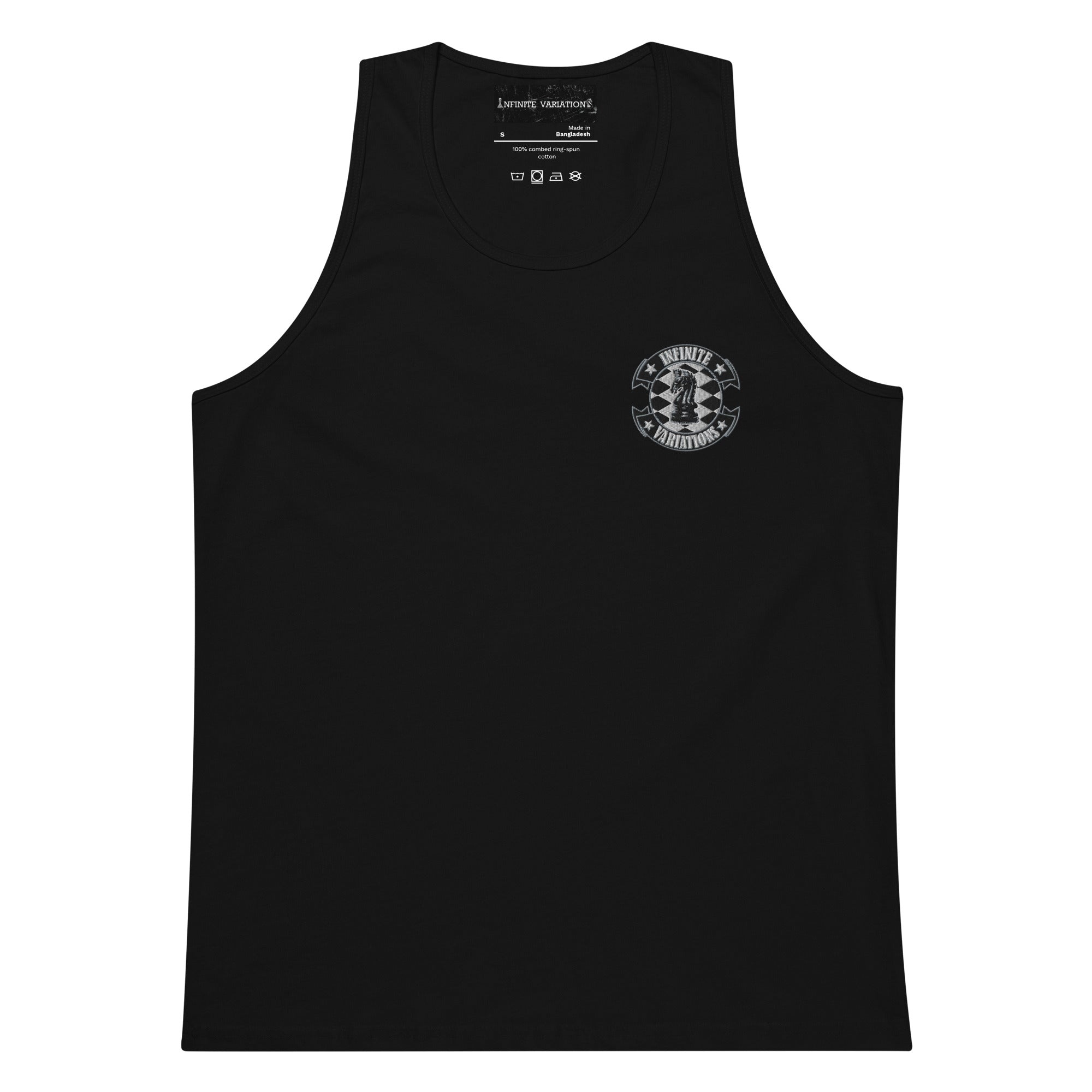 Infinite Variations - Logo Design - Embroidered - Men’s premium tank top