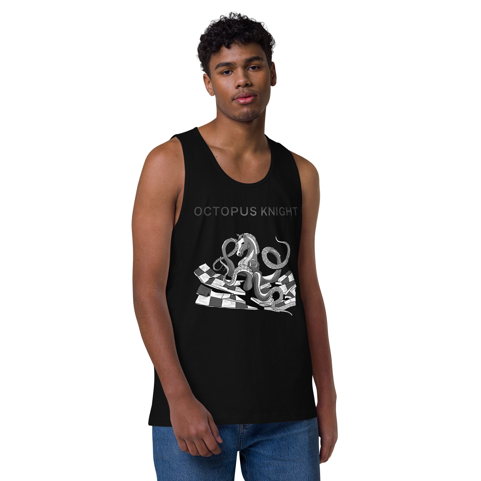 Infinite Variations - Octopus Knight - In Line Design - Men’s premium tank top