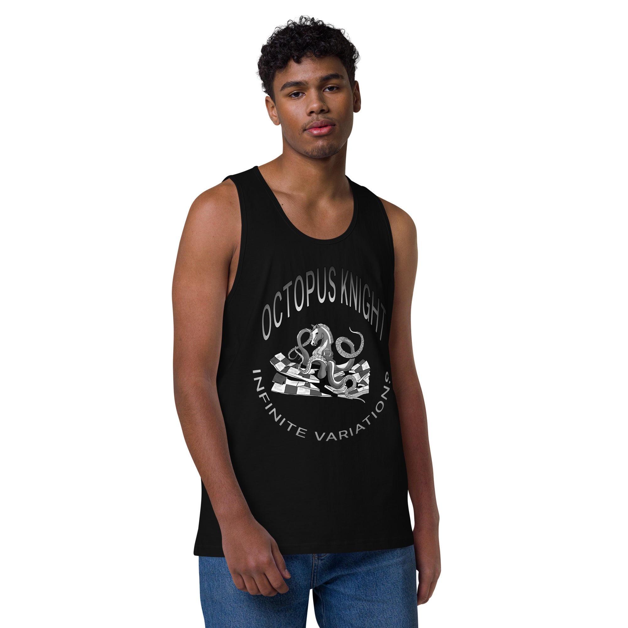 Infinite Variations - Octopus Knight - B-Side Design - Men’s premium tank top