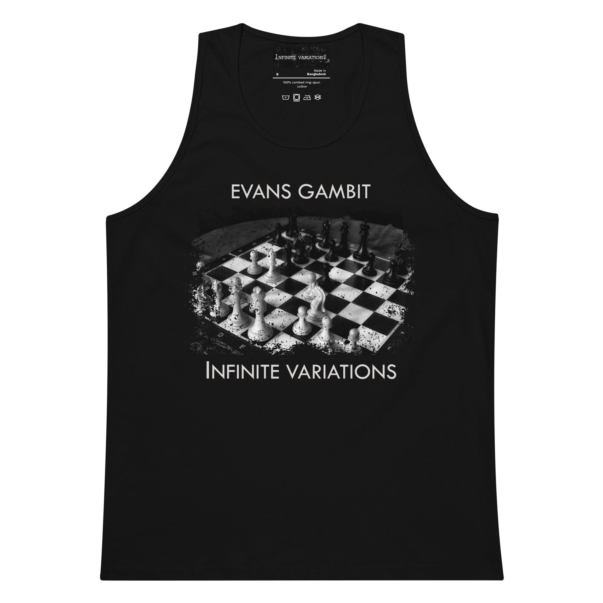 Infinite Variations - Evans Gambit - Men’s premium tank top