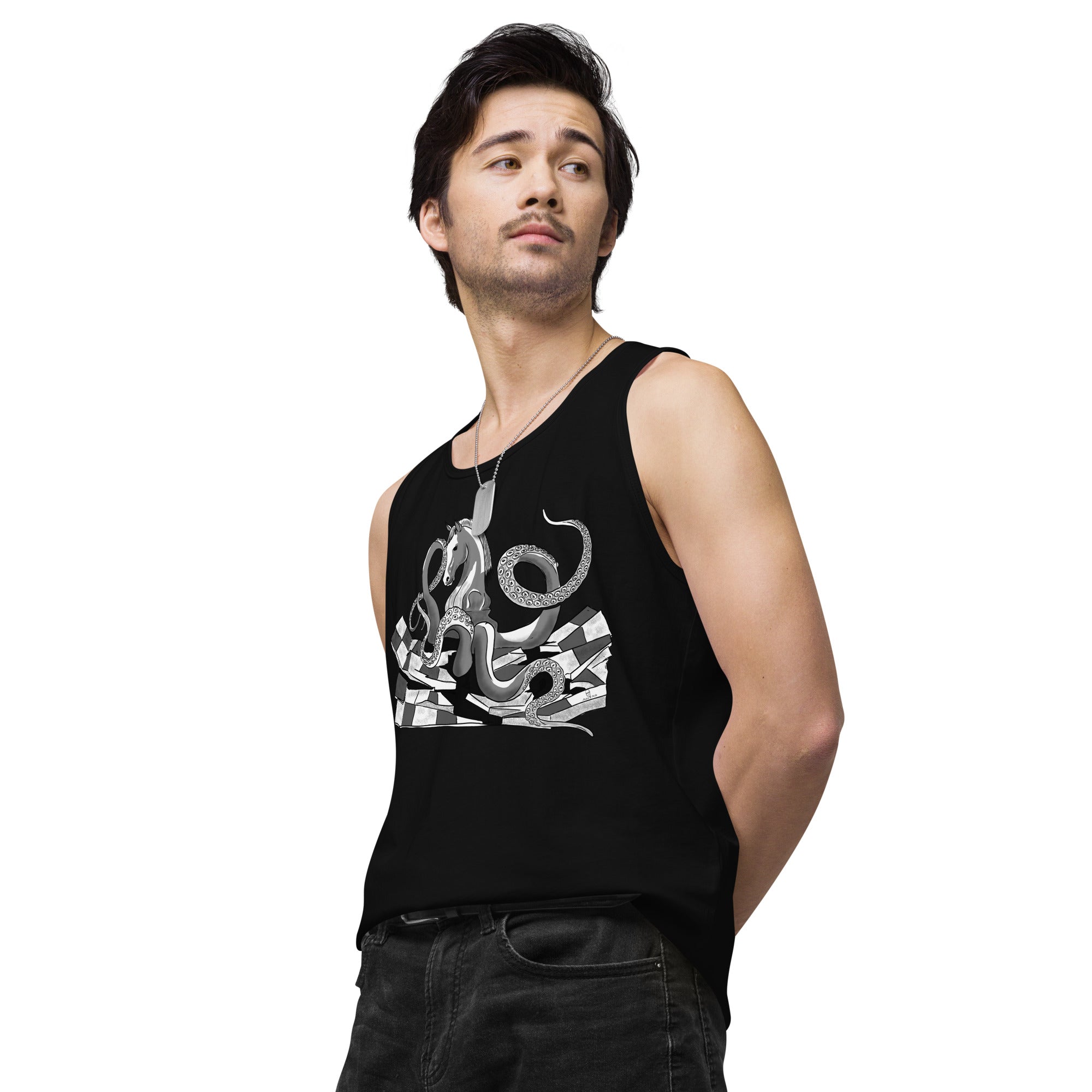 Infinite Variations - Octopus Knight - Solo - Men’s premium tank top