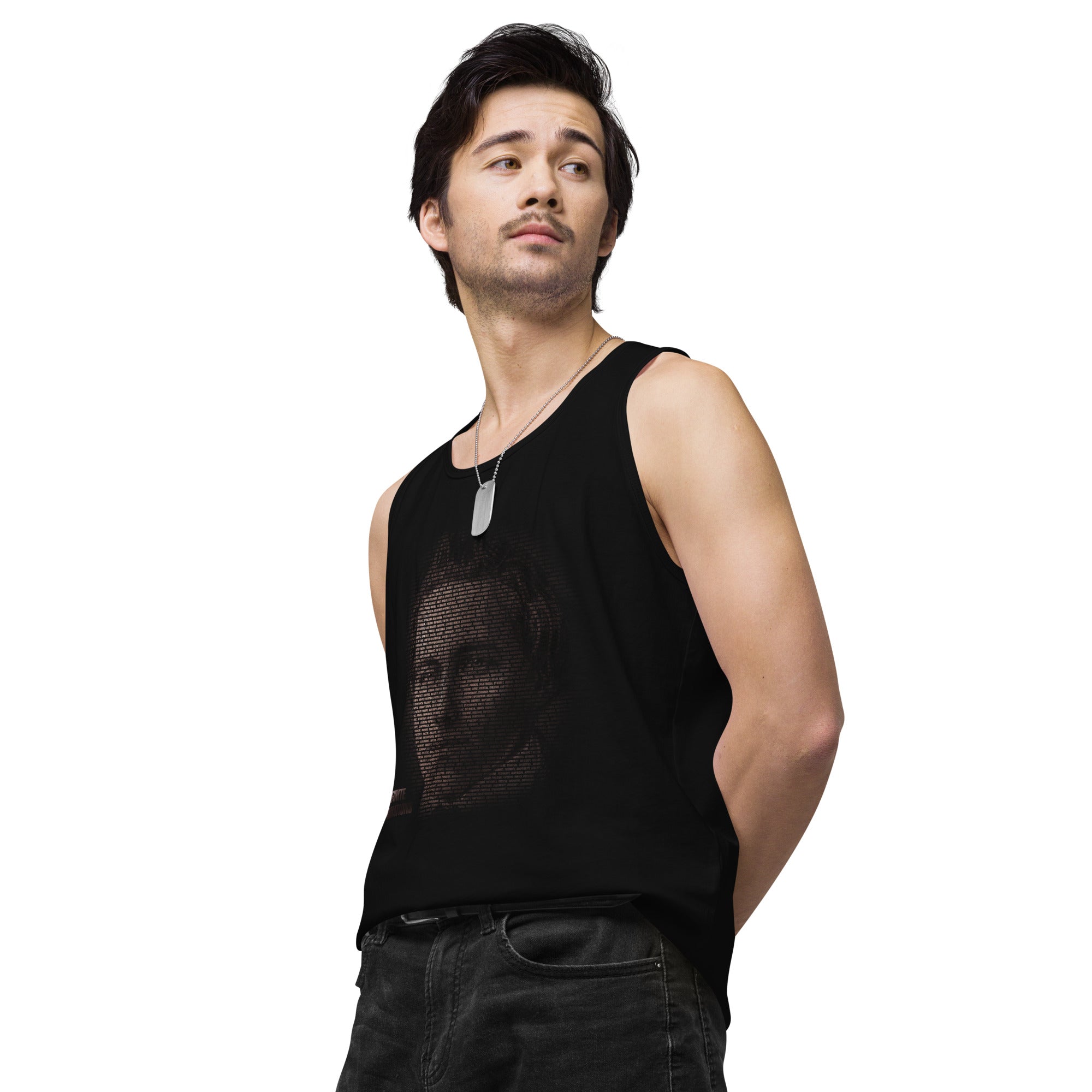 Paul Morphy Futuristic Ghost - Bronze - Men’s premium tank top