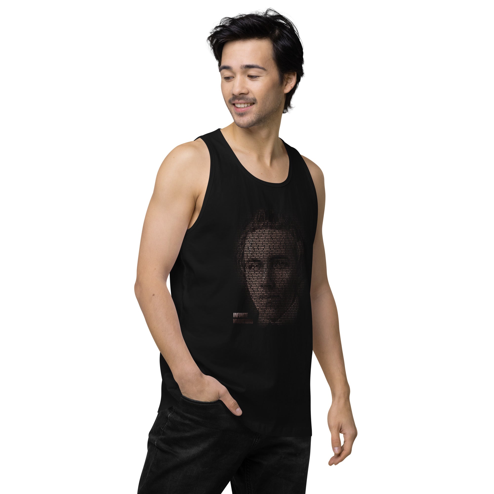 Paul Morphy Futuristic Ghost - Bronze - Men’s premium tank top