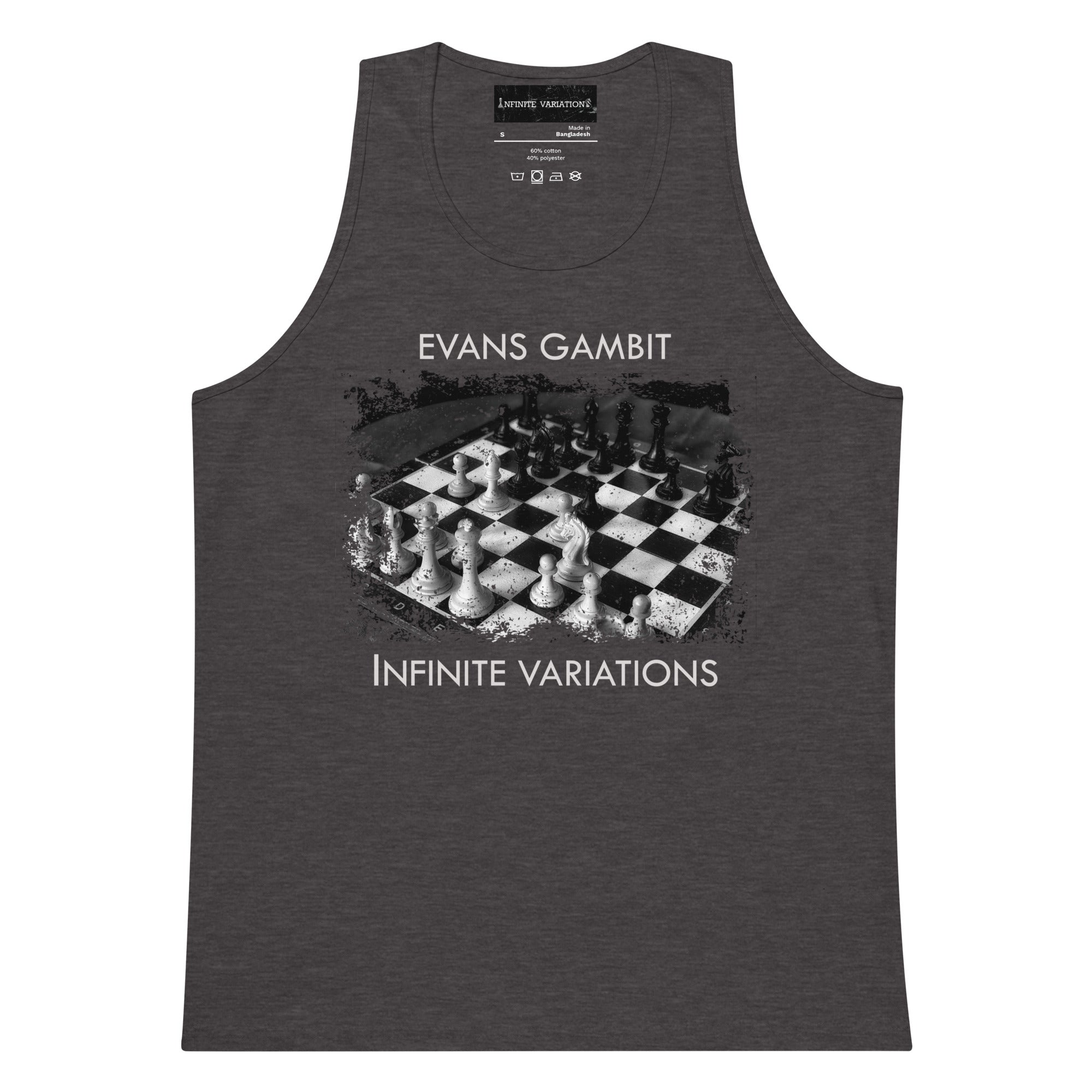 Infinite Variations - Evans Gambit - Men’s premium tank top
