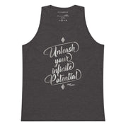 Unleash Your Infinite Potential - Platinum - Men’s premium tank top