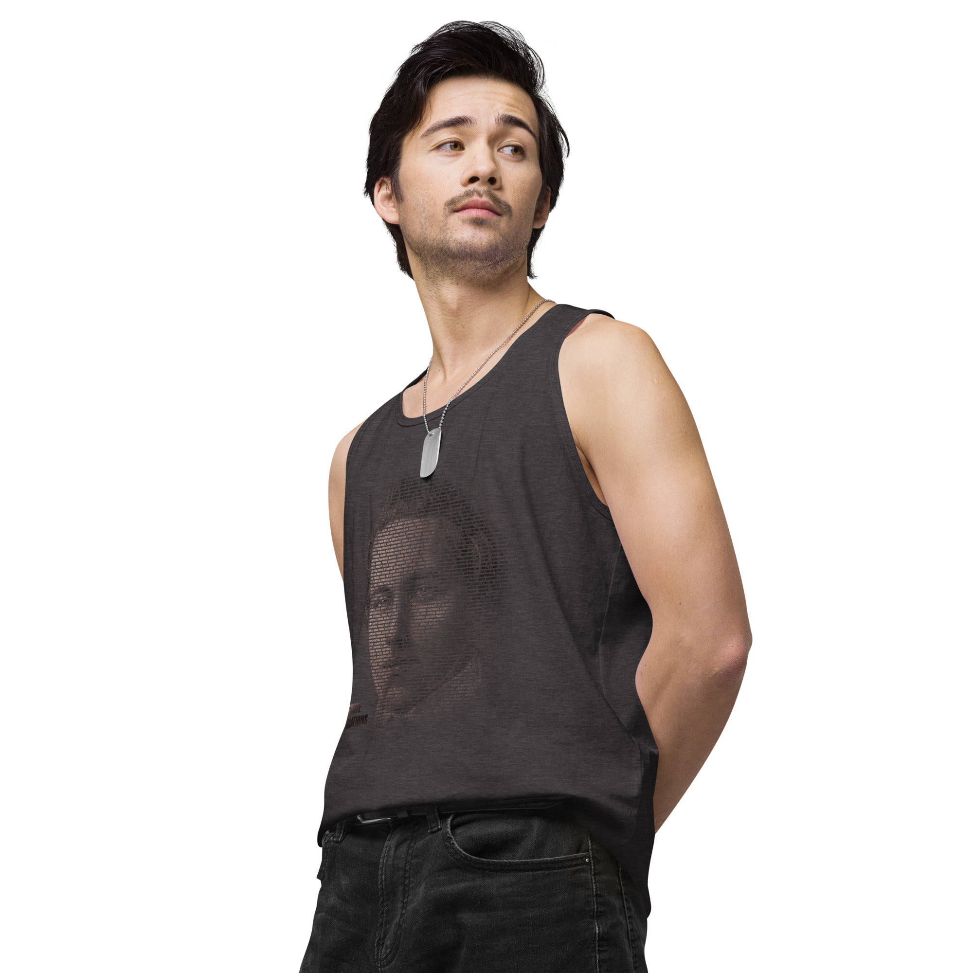 Paul Morphy Futuristic Ghost - Bronze - Men’s premium tank top
