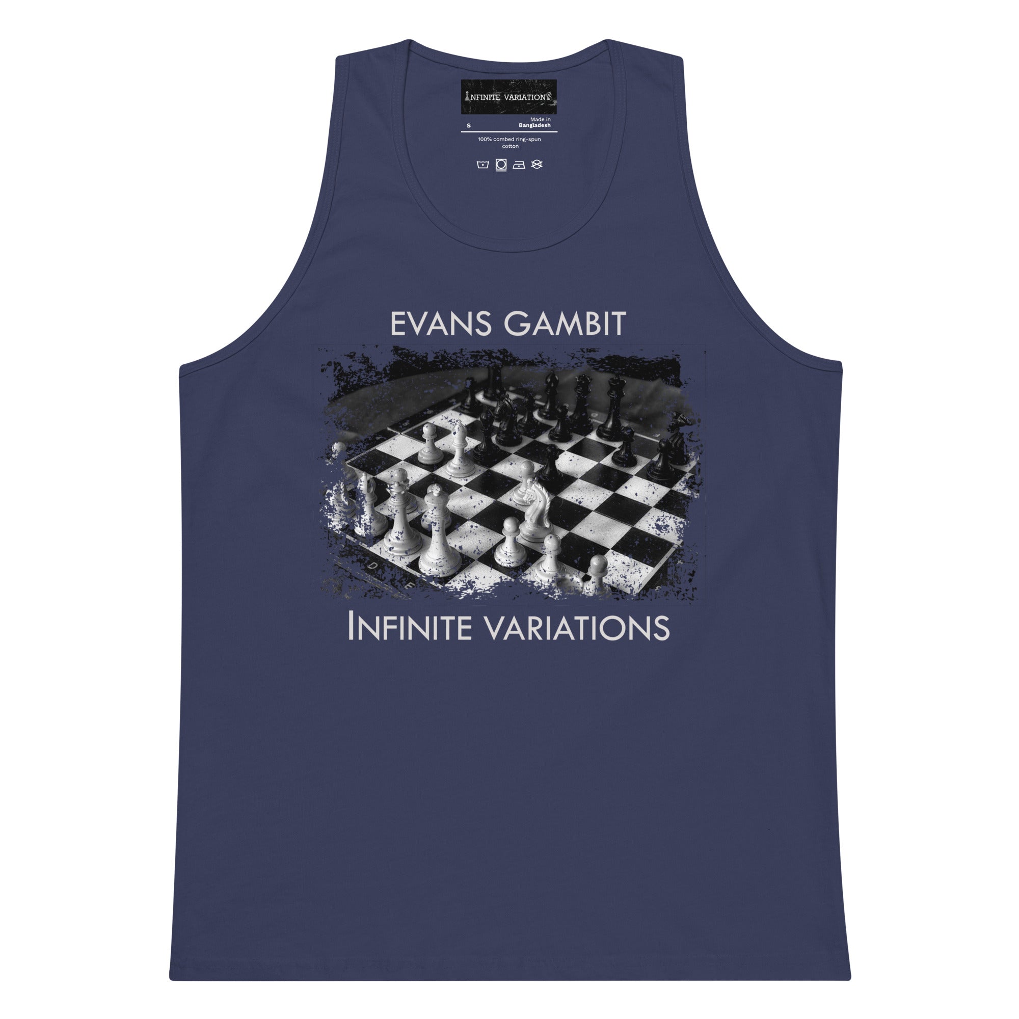 Infinite Variations - Evans Gambit - Men’s premium tank top