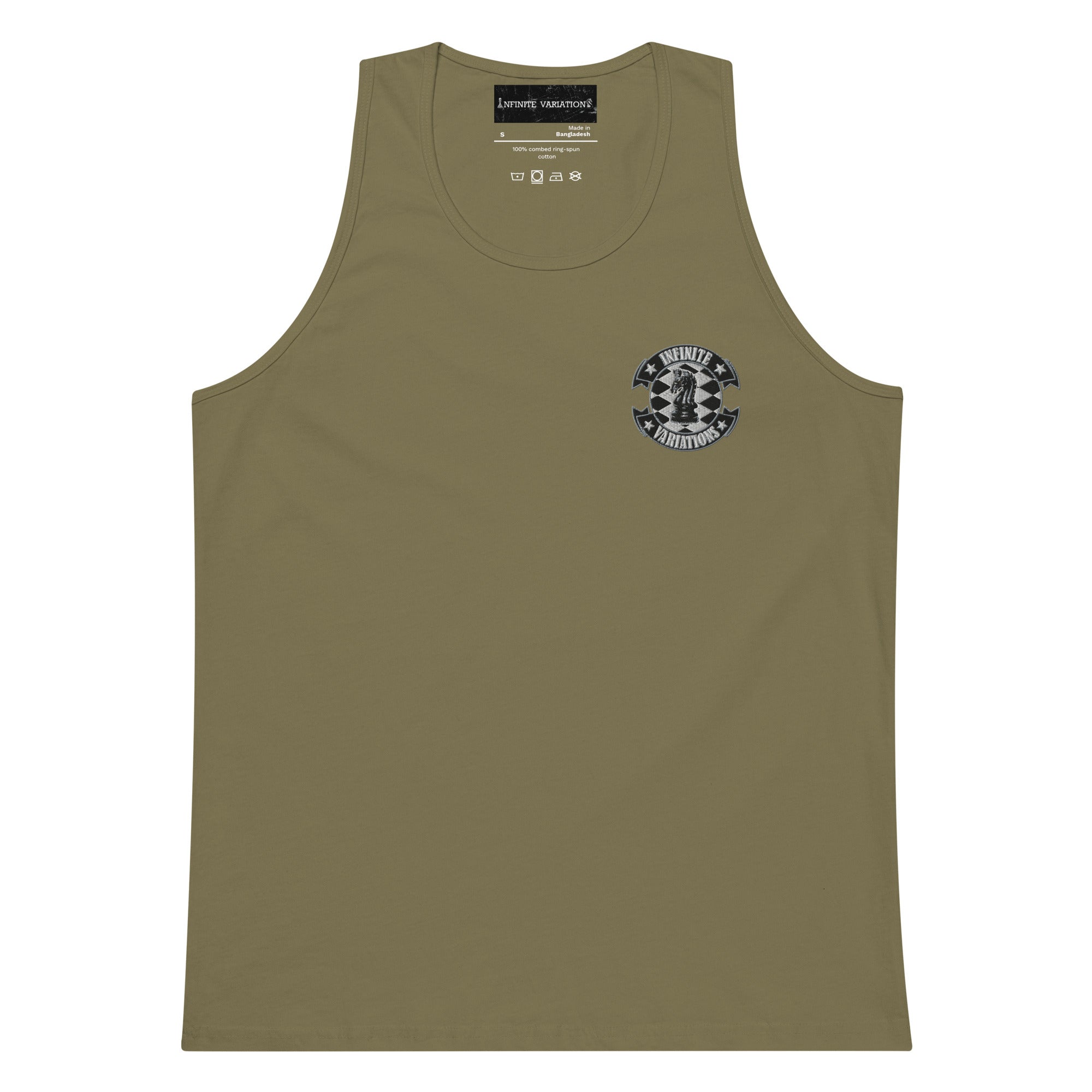 Infinite Variations - Logo Design - Embroidered - Men’s premium tank top