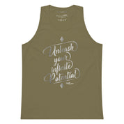 Unleash Your Infinite Potential - Platinum - Men’s premium tank top